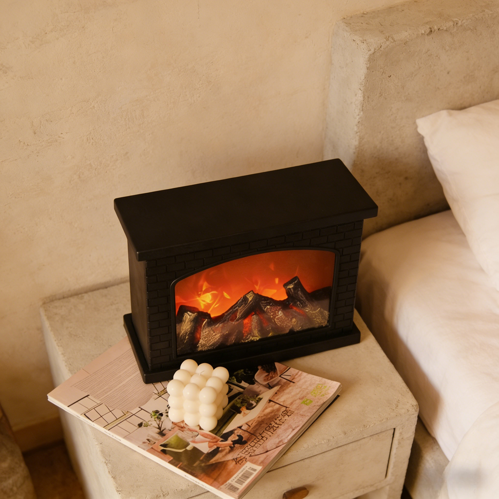 LED Simulated Flame Night Light