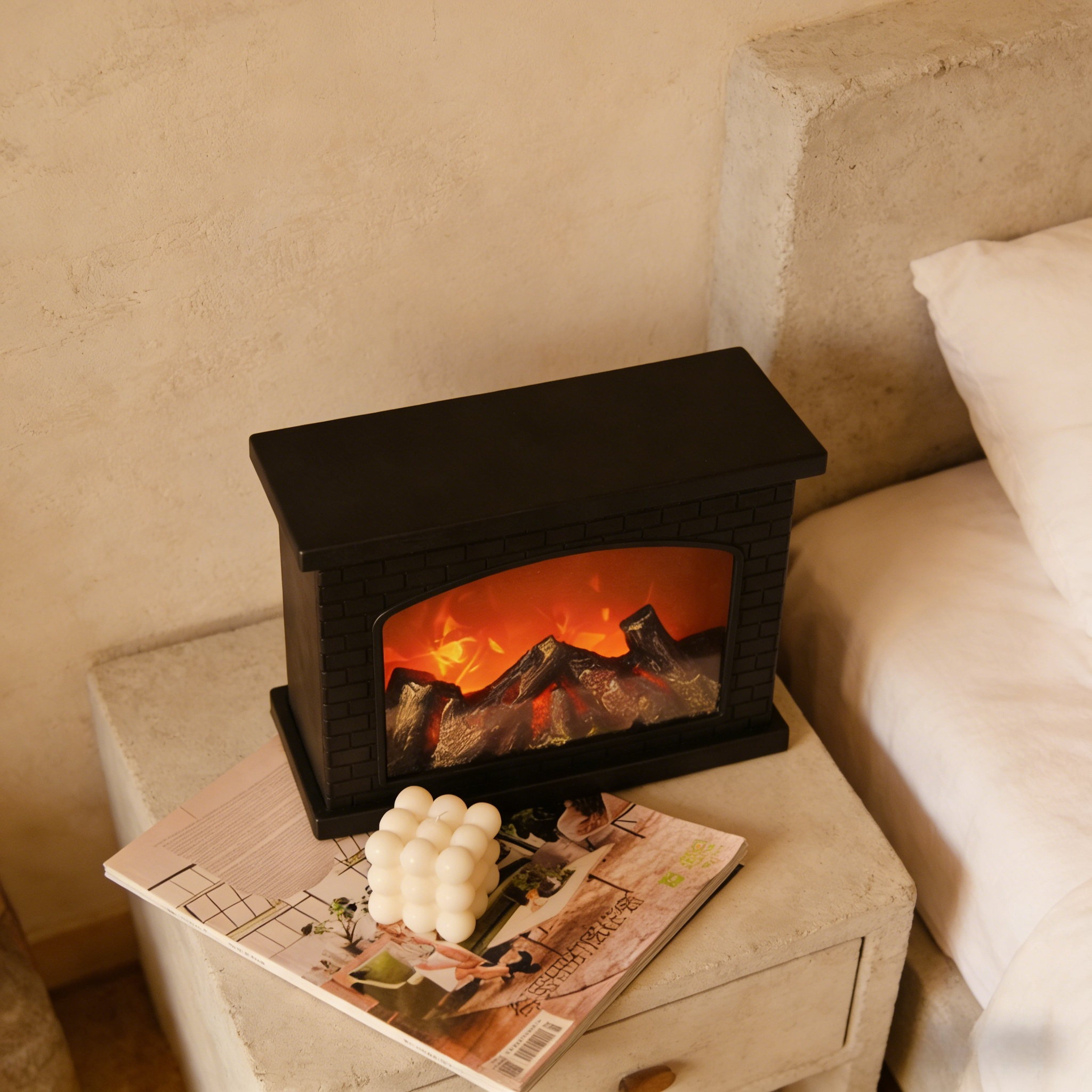 LED Simulated Flame Night Light