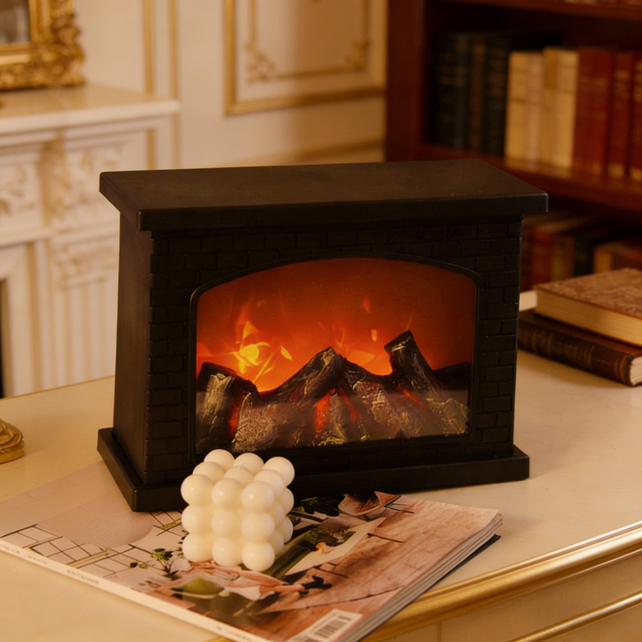 LED Simulated Flame Night Light