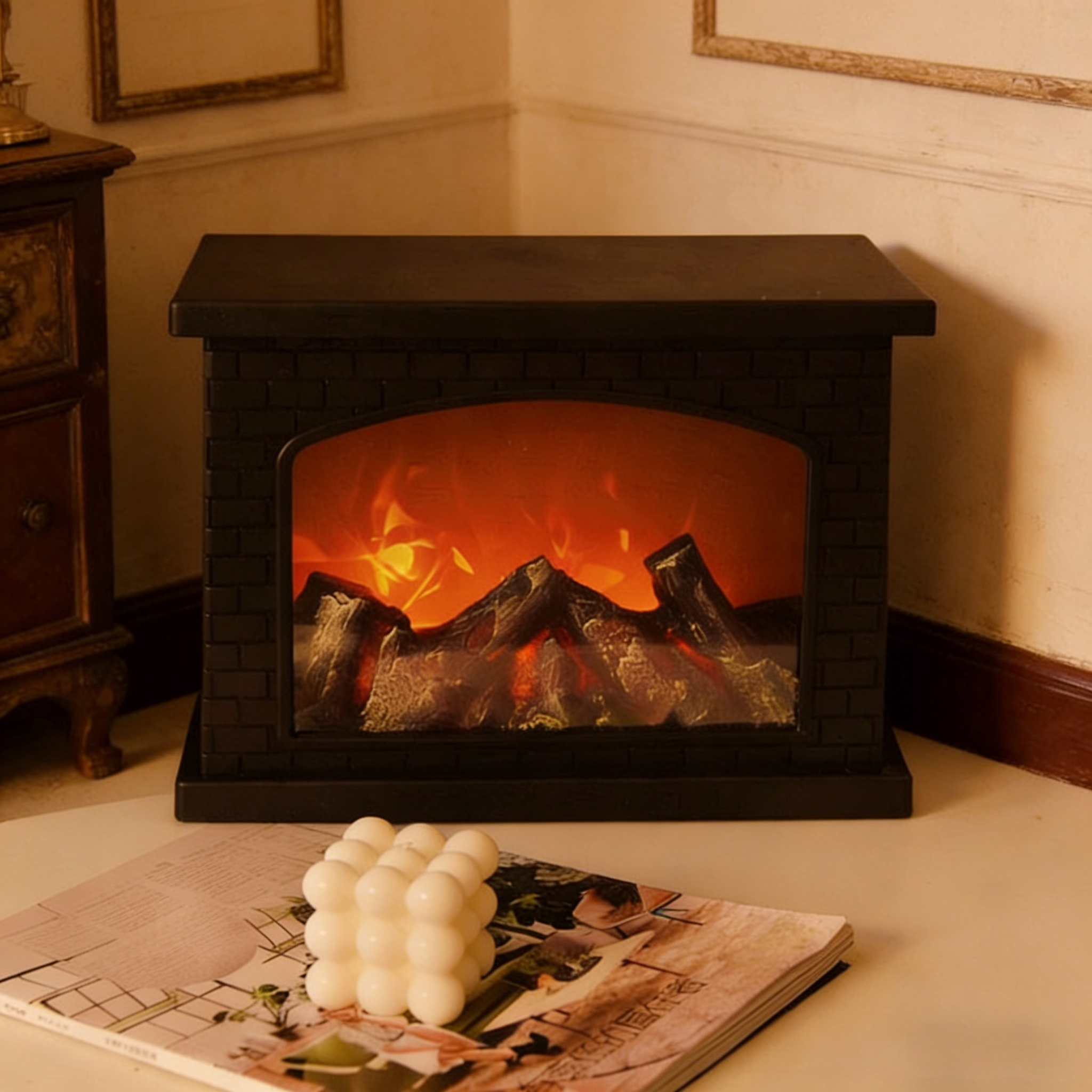 LED Simulated Flame Night Light