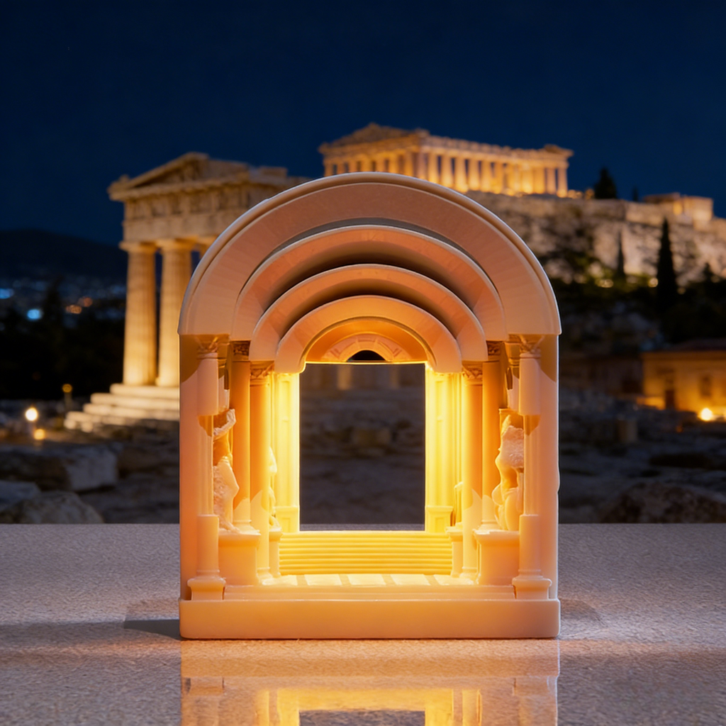 Retro-style wax lamp