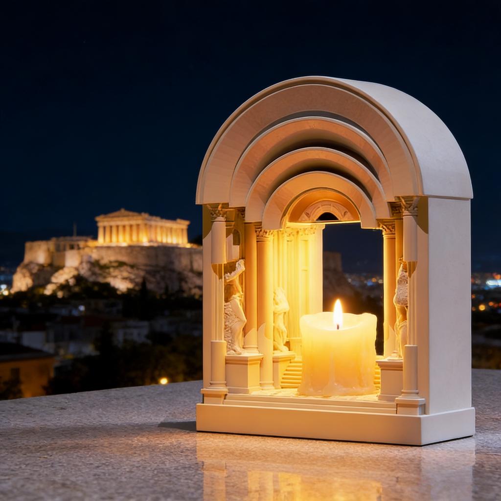 Retro-style wax lamp